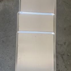 Set Of 4 - 18”X 26” New Aluminum Sheet Pan 