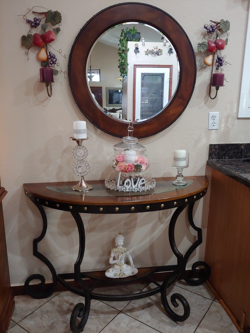 Mirror And Table Set