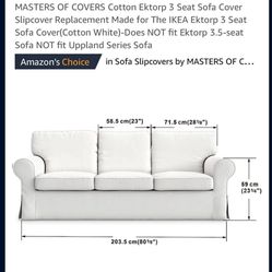 White Couch Cover - New