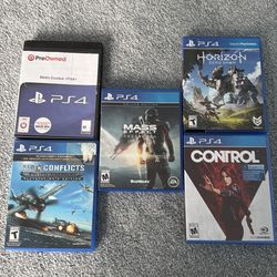 PS4 Game Bundle (Horizon, Metro, Mass Effect, Etc)