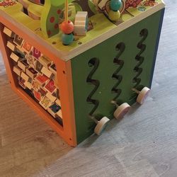 Wooden Activity Cube 