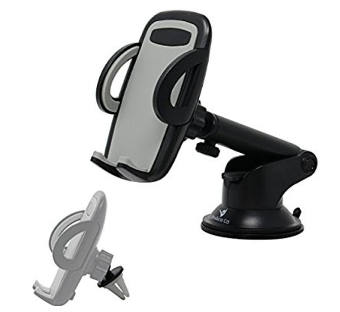 NEW! Phone Holder for Car, Universal Car Phone Mount, Hands Free Windshield Dashboard and Air Vent Car Cradle Mount for iPhone Samsung LG HTC