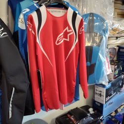 Size medium Motocross Jersey Red Black White