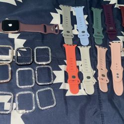 Apple Watch With Wristbands & Face Covers