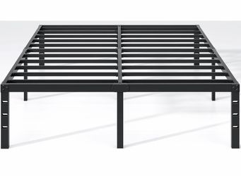 Black Metal Platform Bed Frame (Queen)