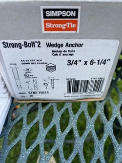 Strong Bolt 2 Wedge Anchor