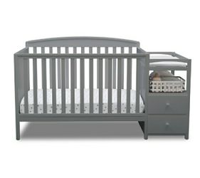 New in box 4 in 1 CONVERTIBLE Crib with changer mattress not included