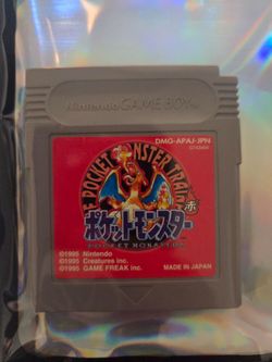 Gameboy Pokemon Red Version JPN