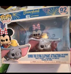 Minnie Mouse and Dumbo Funko pop anniversary collection