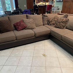 Thomasville Sectional Couch Sofa 