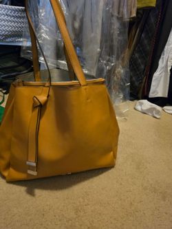 Nine West mustard yellow handbag