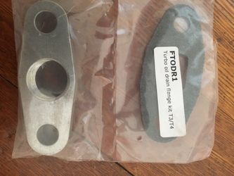 Oil drain flange kit