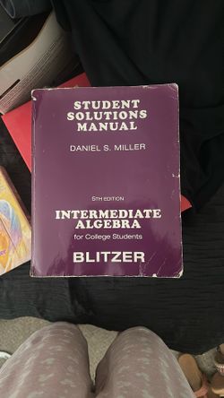 Intermediate Algebra For College Students