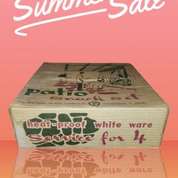 Vintage Federal Glass Company Patio Snack Set