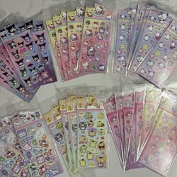 Sanrio Sticker Packs (HK, Cinna, Melody, Pom Pom, Kuromi, Pochacco)
