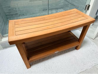Sumba Teak Shower Bench By Aqua Teak
