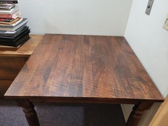 Sturdy wood table