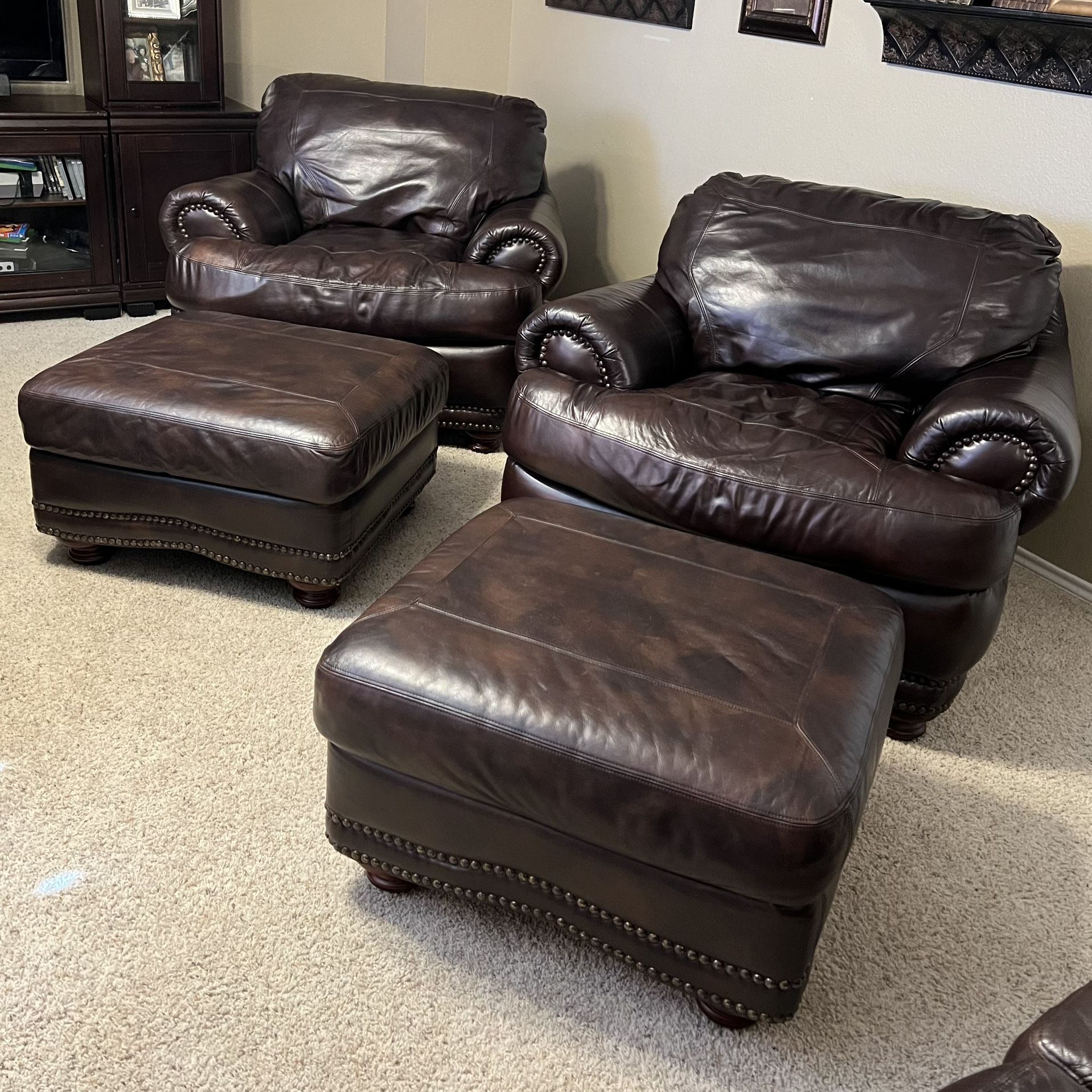 Leather Chair & Ottoman – Comfortable, Deep Seat | Rooms To Go