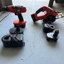 Black Decker Drill and Saw