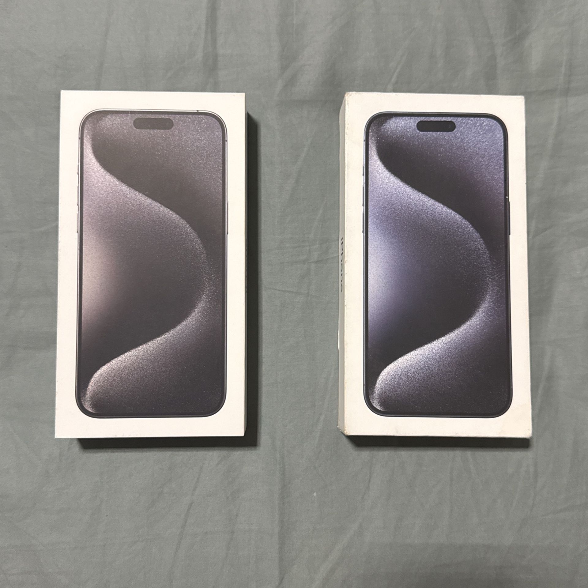 2 iPhone 15 Pro Max Original Boxes