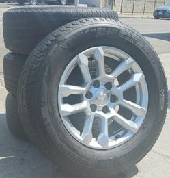 18" Chevy Silverado GMC Sierra Factory Stock OEM Wheels & Tires Tahoe Suburban Escalade Yukon Ram Tundra Titan Rims Rines Llantas.. Setof4