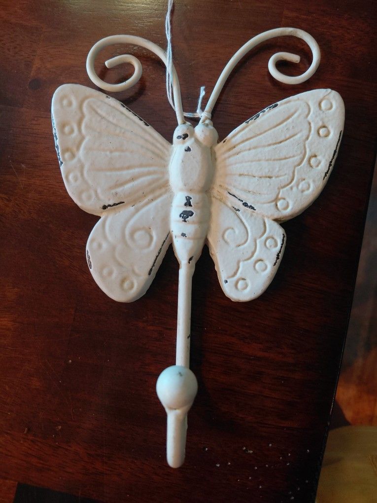 Antique Metal Butterfly Hook