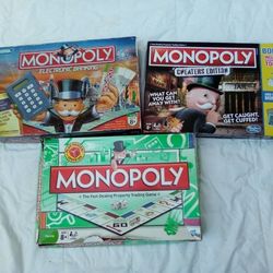 Lot Of 3 Monopoly Games 13.00