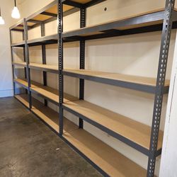 Warehouse Quality Storage Rack Shelving 72 in W x 18 in D Boltless Shelves Delivery Available