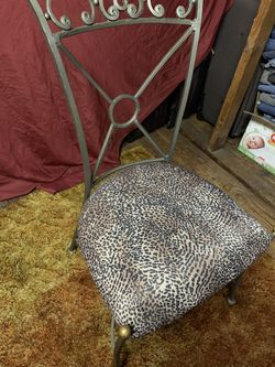 6 Metal Dining Chairs