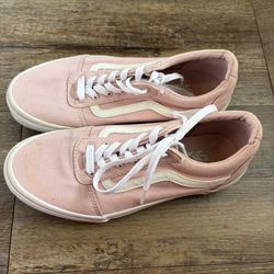 Women’s Light Pink Vans 5.5 Youth Size / 7 Womens