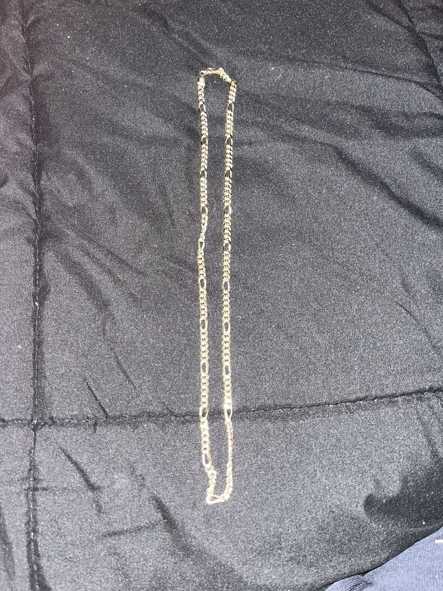 gold plated silver chain