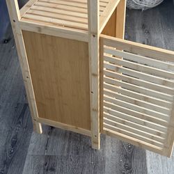 Small cabinet with shelves inside