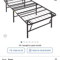 Twin Size Foldable Bed Frame