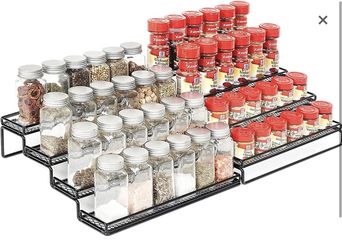 4 Tier Spice Rack Black