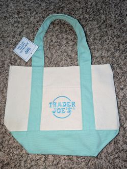 Brand new Trader Joe's Mini Tote Bag in Teal!
