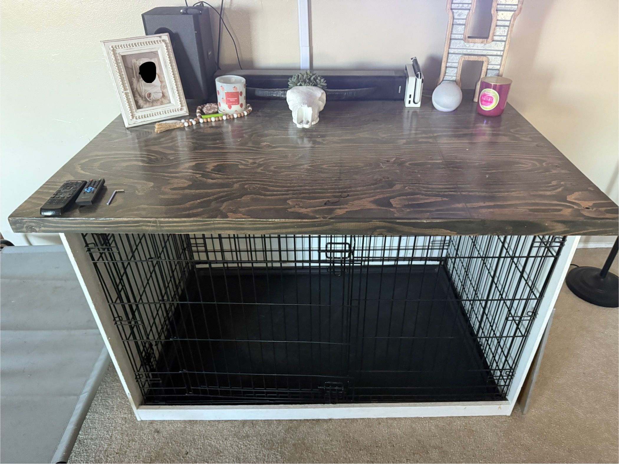 📦 Custom Dog Kennel / Crate Furniture - Multi-Use With Storage Top! 🐾 