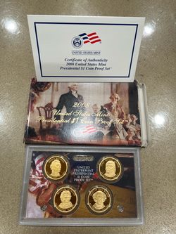 2008 US Mint Presidential $1 Coin Proof Set