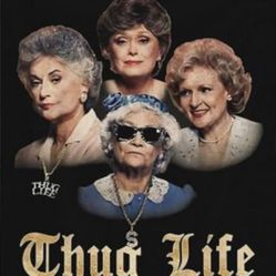 Golden Girls "Thug Life" Fleece Throw Blanket (50"x40")
