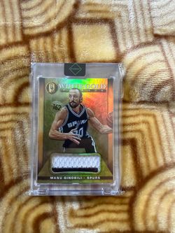 2014-15 Panini Gold Standard - White Gold Threads Manu Ginobili #12 Prime /25 (MEM)