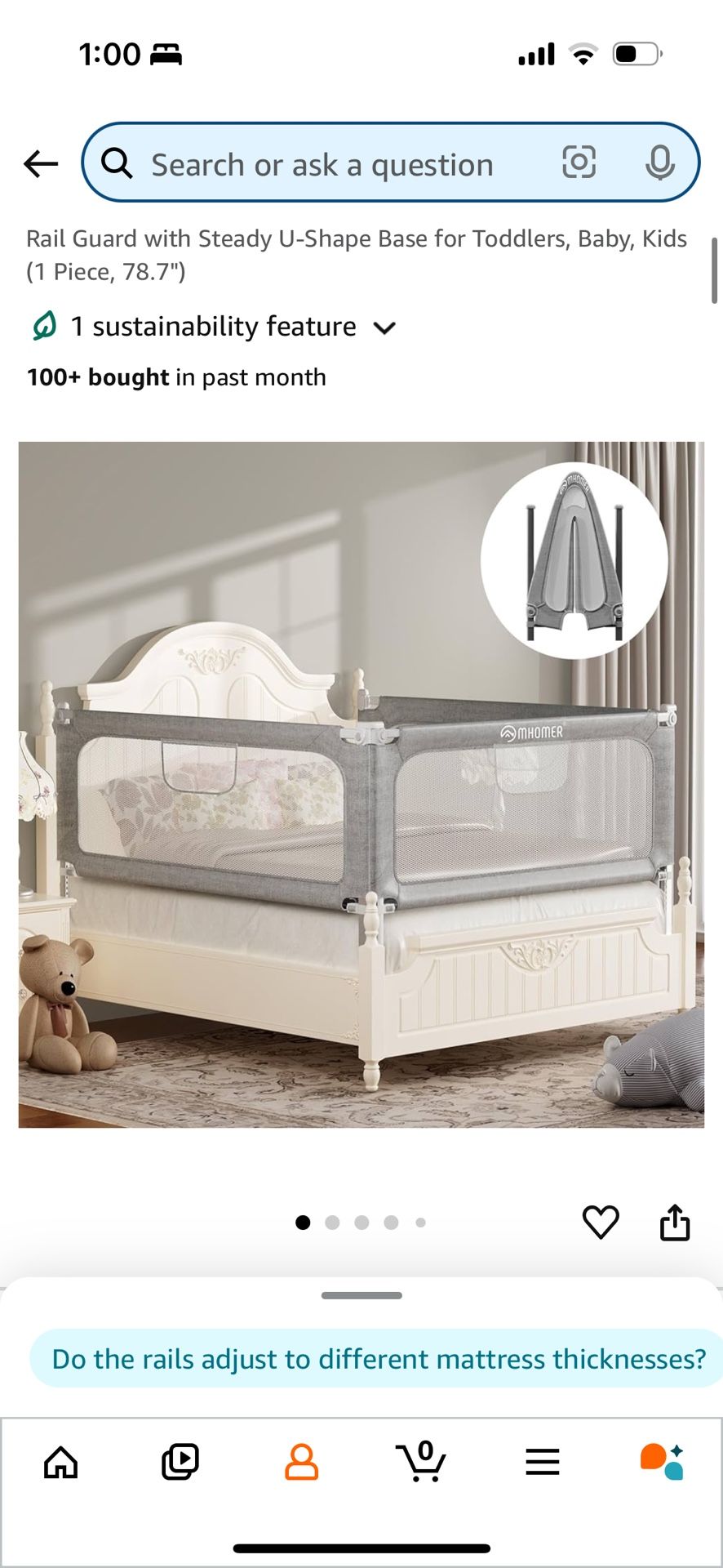 Guardrails For Parents Bed