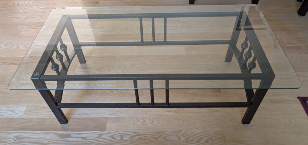 Glass coffee with 2 End Tables