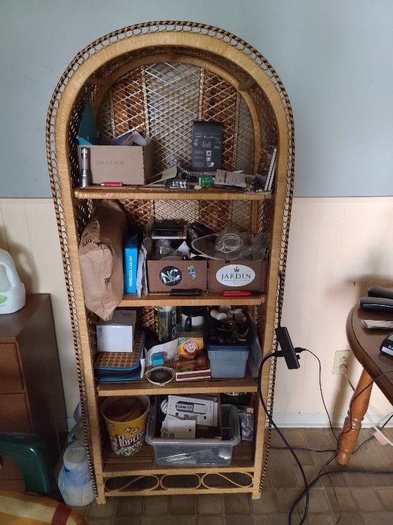 Wicker Shelves 300 Each