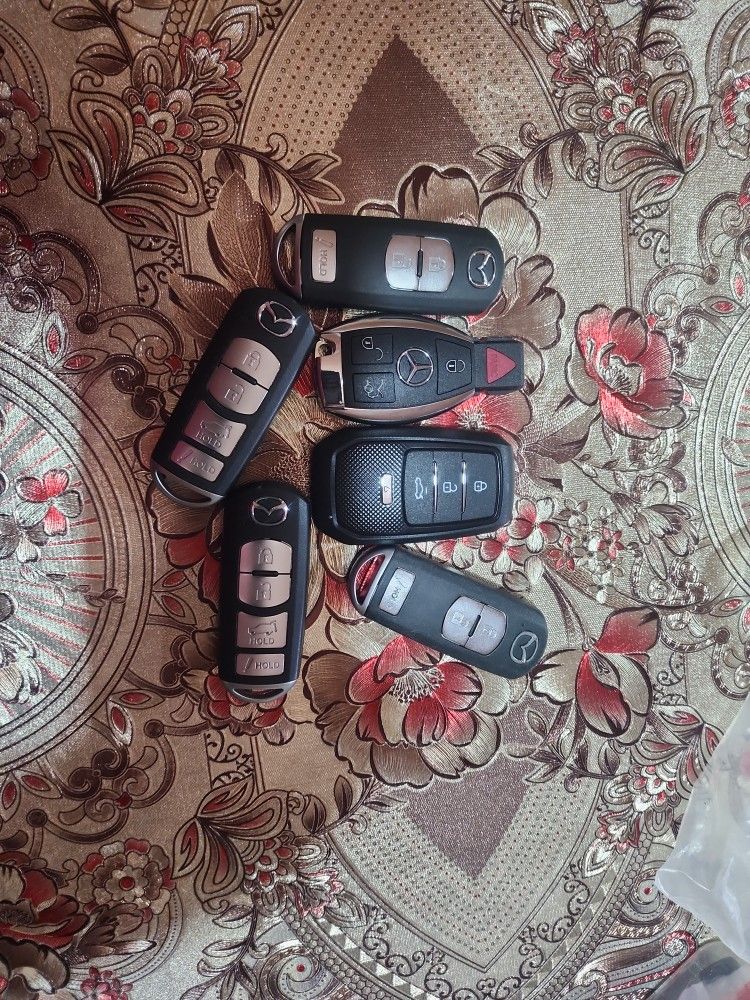 Mazda, Toyota, and Mercedes Benz Car Key Fobs