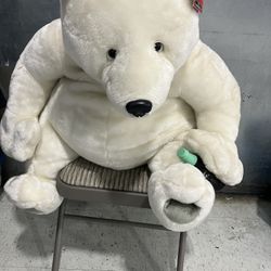 Large Coca-Cola, Plush Polar Bear