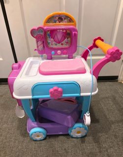Doc Mcstuffins Toy Hospital Care Cart for Stuffies with Accessories