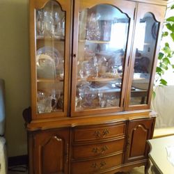 Antique Hutch And Buffet