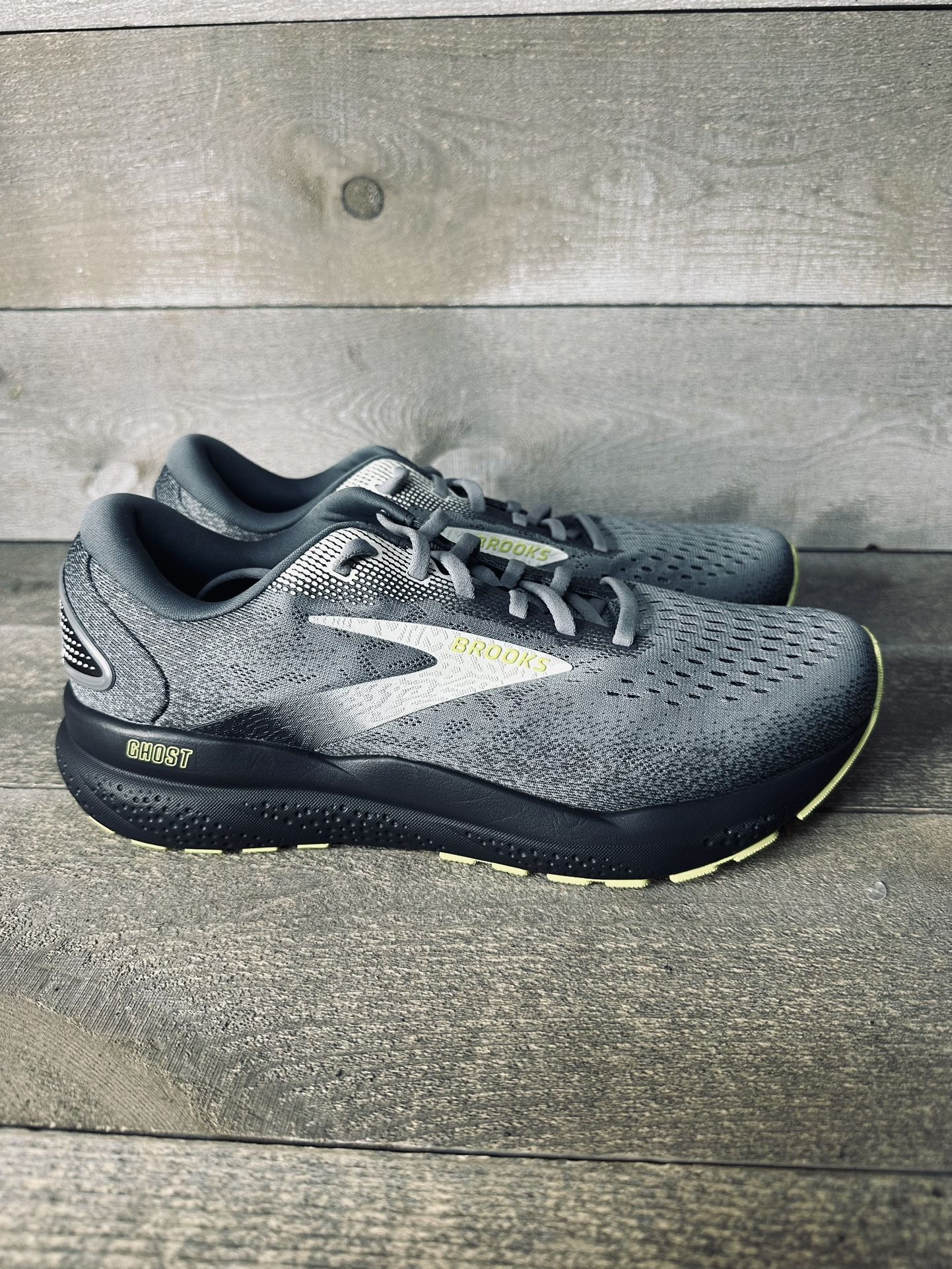 Brooks Men’s Size 11 2E Wide Ghost 16 Primer/Grey/Lime Sneakers 1104182E040 Brooks Ghost 16 Men main image 3