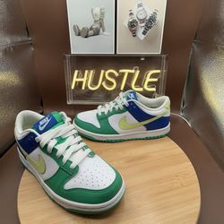 NIKE DUNK LOW (GS) 'STADIUM GREEN ROYAL' SZ 5.5Y