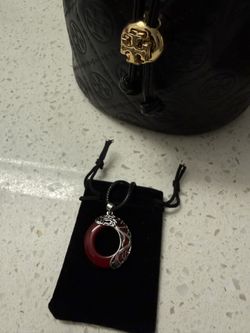 Red Circular Dragon Necklace