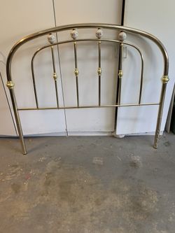 Brass Queen Headboard With Frame